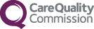 Care Quality Commission logo in purple.