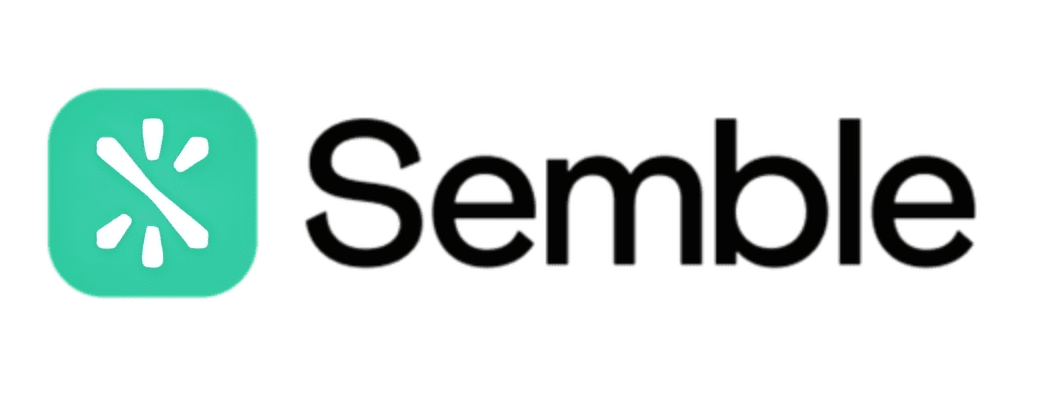 Semble logo with green icon and text.