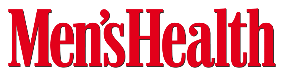 Men's Health magazine red logo on black